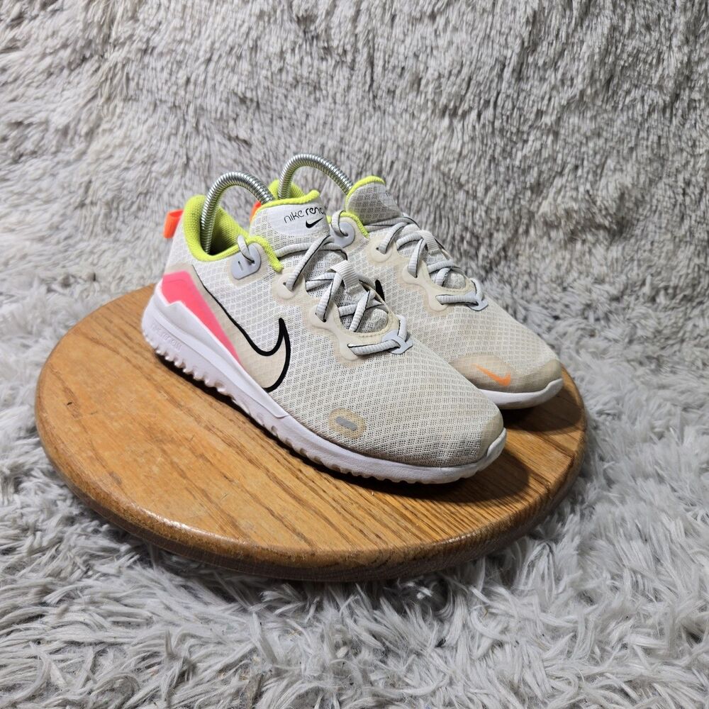 Nike Renew Ride Running Shoes Women Size 7.5 White Black Pink Sneaker CD0314-100